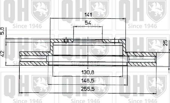 Quinton Hazell BDC4418 - Спирачен диск vvparts.bg