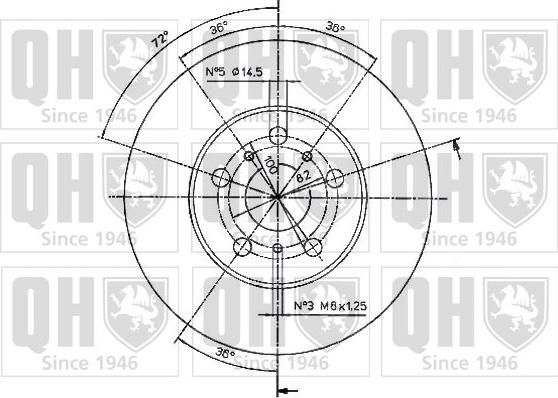 Quinton Hazell BDC4418 - Спирачен диск vvparts.bg