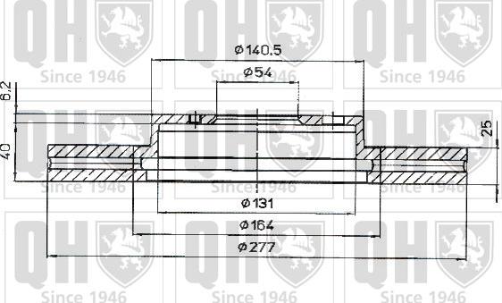 Quinton Hazell BDC4423 - Спирачен диск vvparts.bg