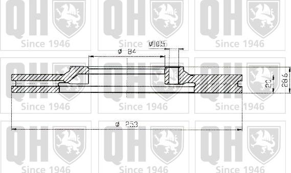 Quinton Hazell BDC4585 - Спирачен диск vvparts.bg