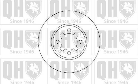 Quinton Hazell BDC4643 - Спирачен диск vvparts.bg
