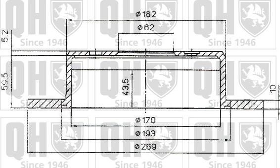 Quinton Hazell BDC4613 - Спирачен диск vvparts.bg