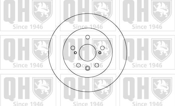 Quinton Hazell BDC4624 - Спирачен диск vvparts.bg