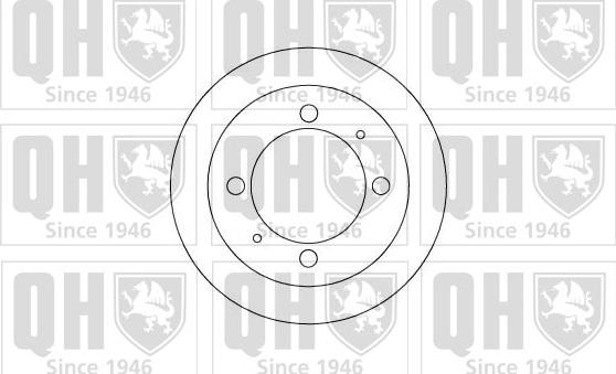 Quinton Hazell BDC4107 - Спирачен диск vvparts.bg
