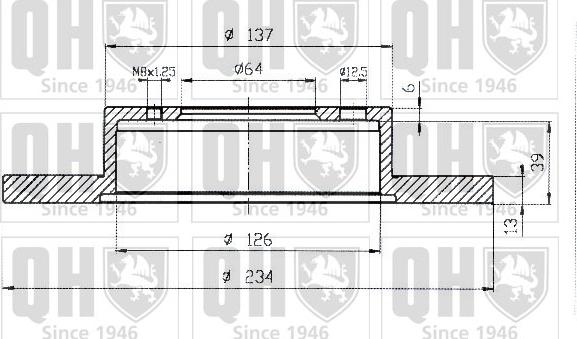 Quinton Hazell BDC4855 - Спирачен диск vvparts.bg