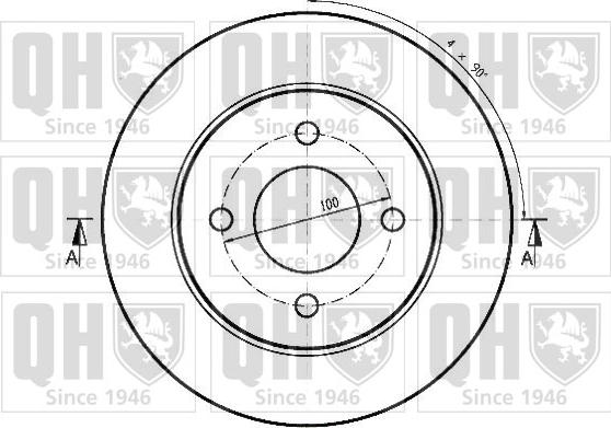 Quinton Hazell BDC4851 - Спирачен диск vvparts.bg