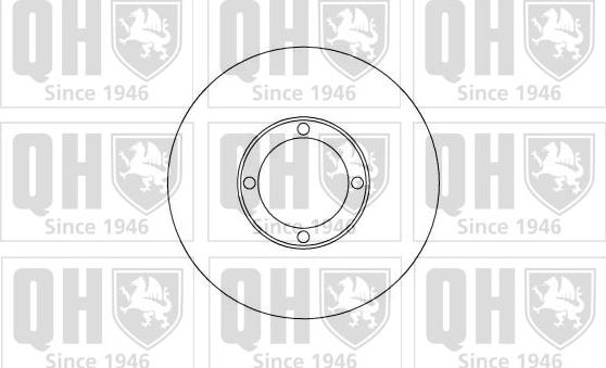 Quinton Hazell BDC4863 - Спирачен диск vvparts.bg