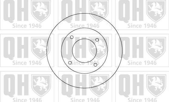 Quinton Hazell BDC4319 - Спирачен диск vvparts.bg