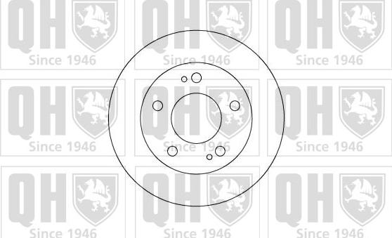 Quinton Hazell BDC4384 - Спирачен диск vvparts.bg