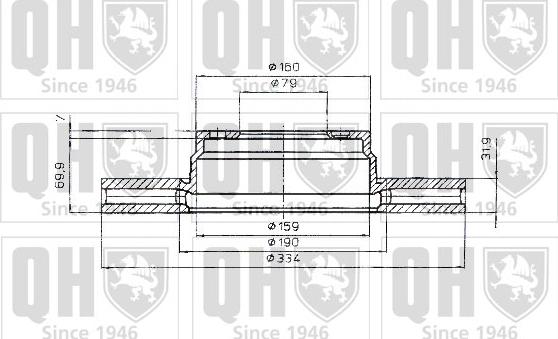 Quinton Hazell BDC4785 - Спирачен диск vvparts.bg