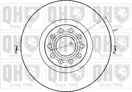 Quinton Hazell BDC4788 - Спирачен диск vvparts.bg