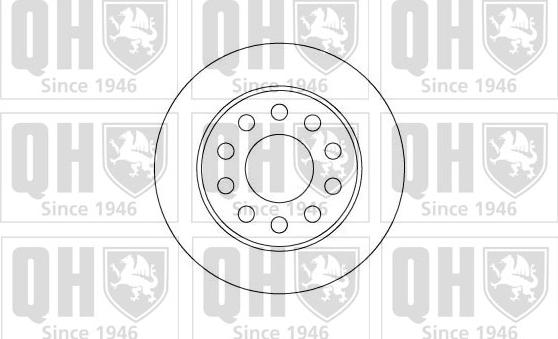 Quinton Hazell BDC5096 - Спирачен диск vvparts.bg