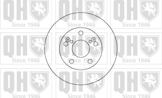 Quinton Hazell BDC5093 - Спирачен диск vvparts.bg