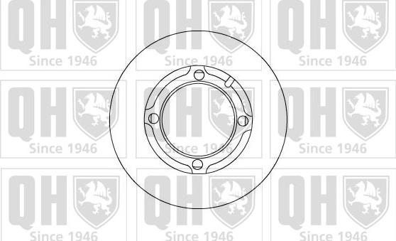 Quinton Hazell BDC5046 - Спирачен диск vvparts.bg