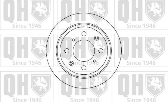 Quinton Hazell BDC5047 - Спирачен диск vvparts.bg