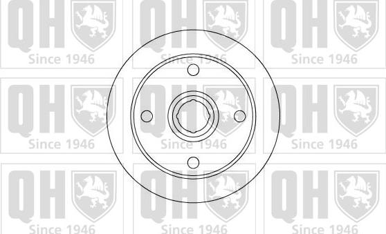 Quinton Hazell BDC5055 - Спирачен диск vvparts.bg