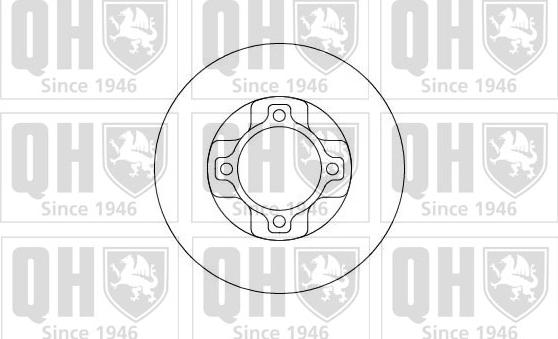 Quinton Hazell BDC5053 - Спирачен диск vvparts.bg