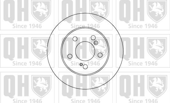 Quinton Hazell BDC5057 - Спирачен диск vvparts.bg