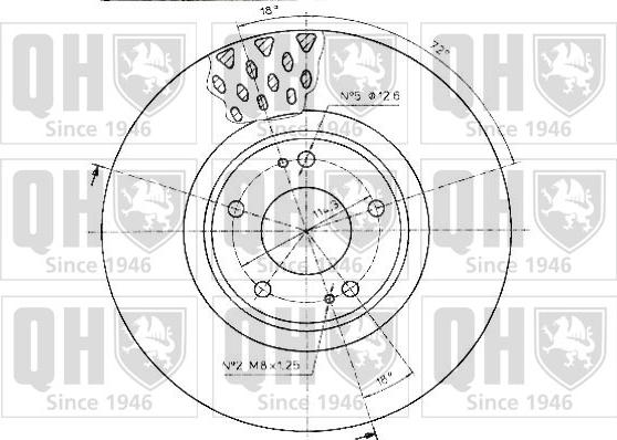 Quinton Hazell BDC5064 - Спирачен диск vvparts.bg