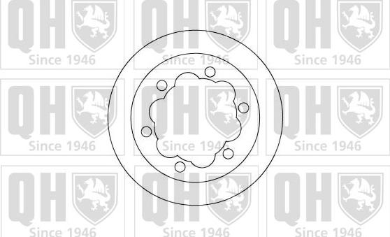 Quinton Hazell BDC5005 - Спирачен диск vvparts.bg