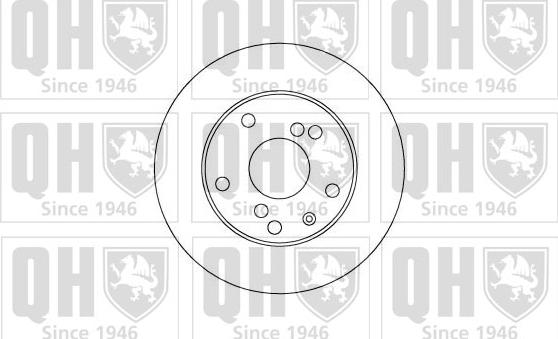 Quinton Hazell BDC5007 - Спирачен диск vvparts.bg