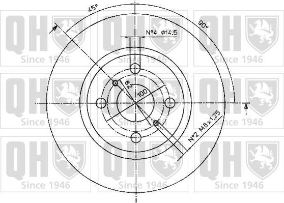 Quinton Hazell BDC5084 - Спирачен диск vvparts.bg