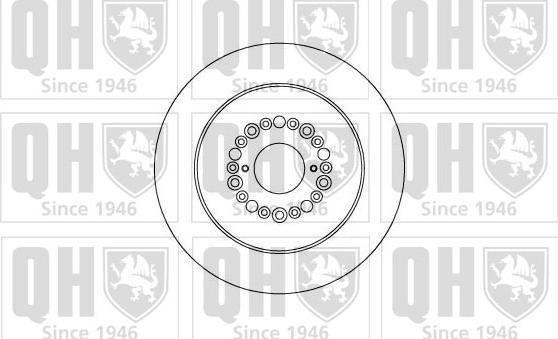 Quinton Hazell BDC5080 - Спирачен диск vvparts.bg