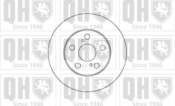 Quinton Hazell BDC5088 - Спирачен диск vvparts.bg