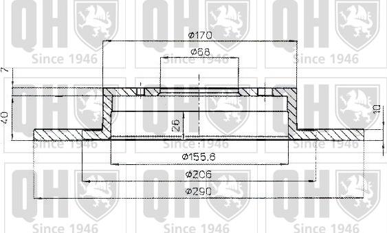 Quinton Hazell BDC5152 - Спирачен диск vvparts.bg