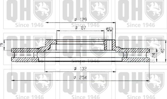 Quinton Hazell BDC5167 - Спирачен диск vvparts.bg