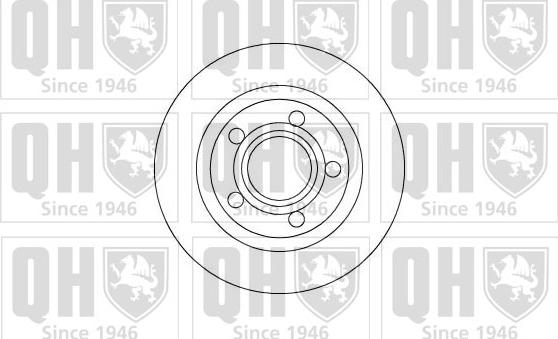Quinton Hazell BDC5206 - Спирачен диск vvparts.bg