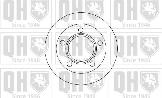 Quinton Hazell BDC5215 - Спирачен диск vvparts.bg