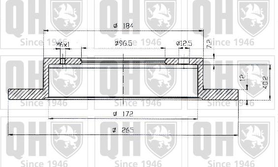 Quinton Hazell BDC3956 - Спирачен диск vvparts.bg