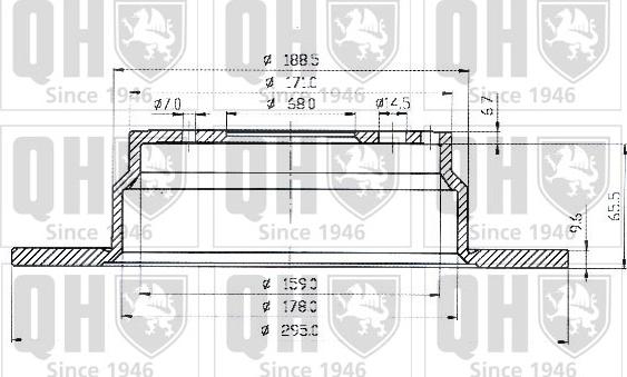 Quinton Hazell BDC3914 - Спирачен диск vvparts.bg