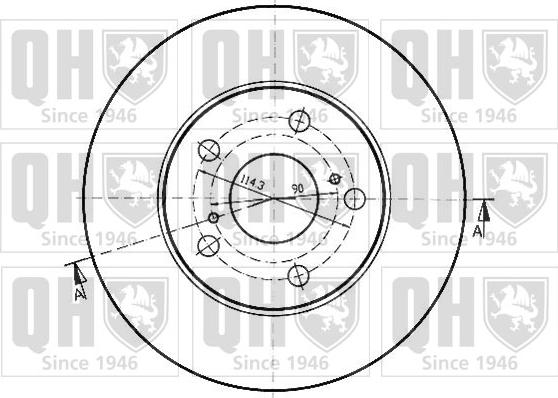 Quinton Hazell BDC3926 - Спирачен диск vvparts.bg