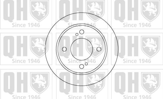 Quinton Hazell BDC3540 - Спирачен диск vvparts.bg