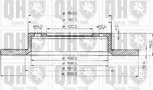 Quinton Hazell BDC3564 - Спирачен диск vvparts.bg