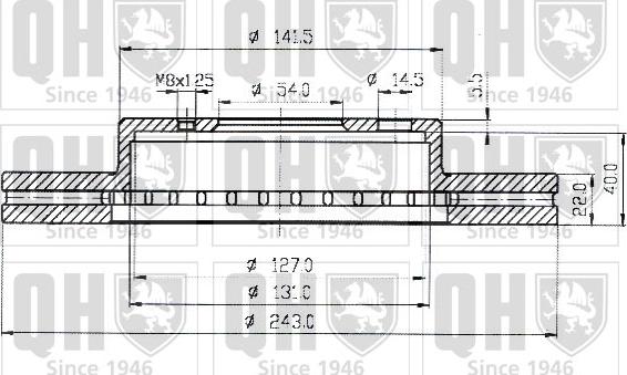 Quinton Hazell BDC3560 - Спирачен диск vvparts.bg