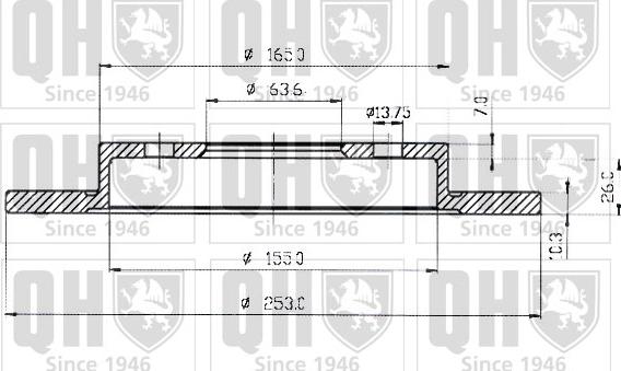 Quinton Hazell BDC3518 - Спирачен диск vvparts.bg