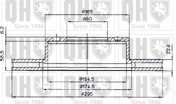 Quinton Hazell BDC3579 - Спирачен диск vvparts.bg