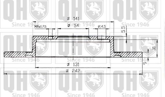 Quinton Hazell BDC3699 - Спирачен диск vvparts.bg