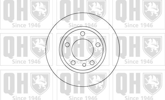 Quinton Hazell BDC3644 - Спирачен диск vvparts.bg