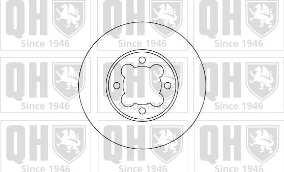 Quinton Hazell BDC3604 - Спирачен диск vvparts.bg