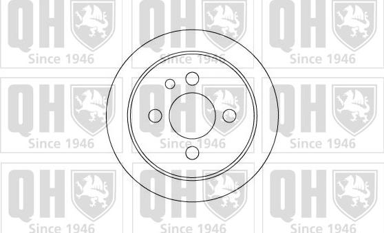 Quinton Hazell BDC3638 - Спирачен диск vvparts.bg