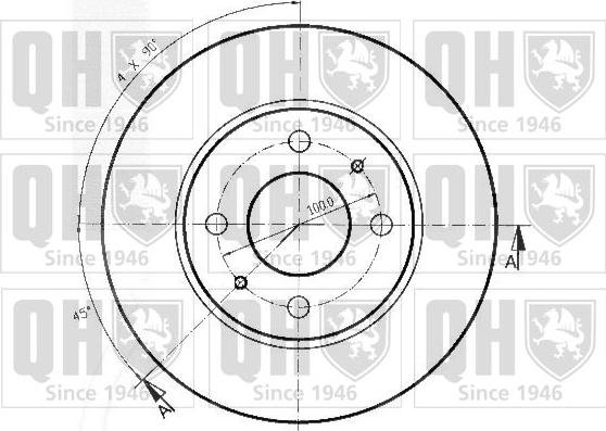 Quinton Hazell BDC3674 - Спирачен диск vvparts.bg