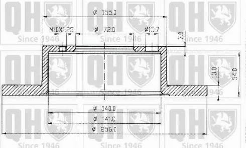 Quinton Hazell BDC3195 - Спирачен диск vvparts.bg