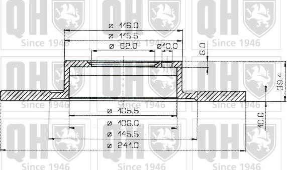 Quinton Hazell BDC3167 - Спирачен диск vvparts.bg