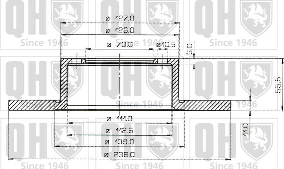 Quinton Hazell BDC3185 - Спирачен диск vvparts.bg