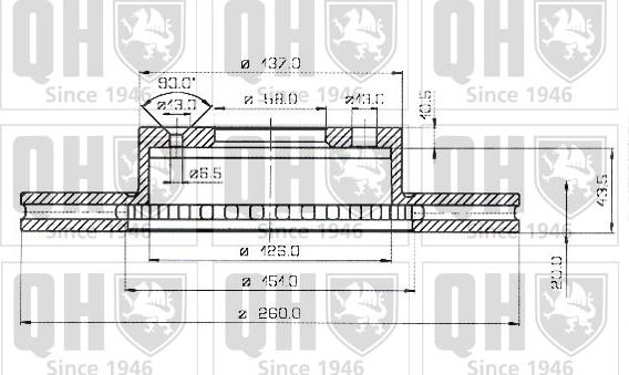 Quinton Hazell BDC3180 - Спирачен диск vvparts.bg