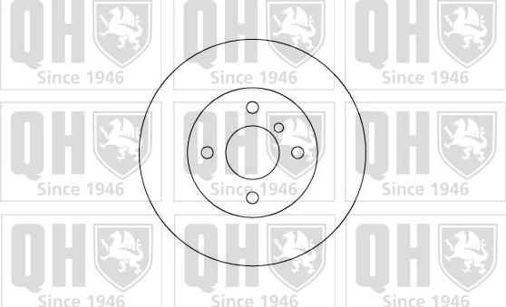 Quinton Hazell BDC3126 - Спирачен диск vvparts.bg